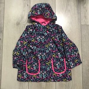 Carter’s Floral rain jacket. 24 month